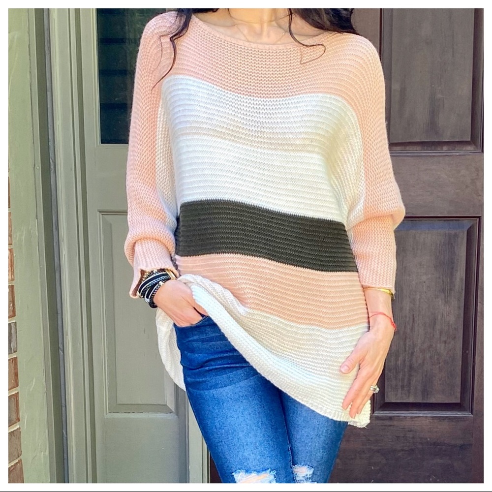 SPRING COLOR BLOCK SOFT SWEATER - Picture 6 of 6
